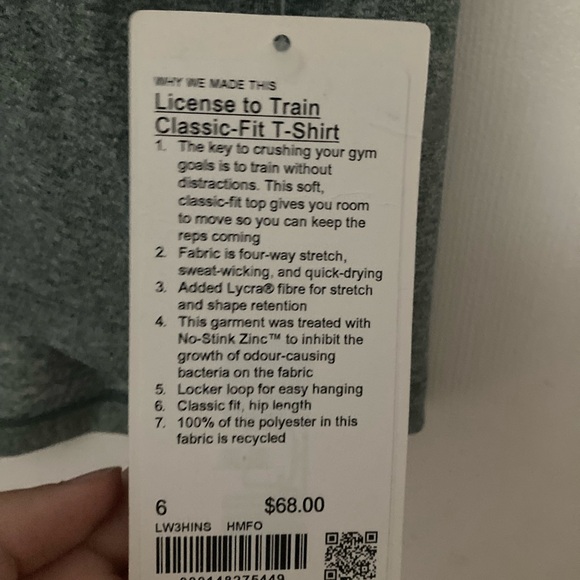 NWT lululemon license to train top - Picture 5 of 5